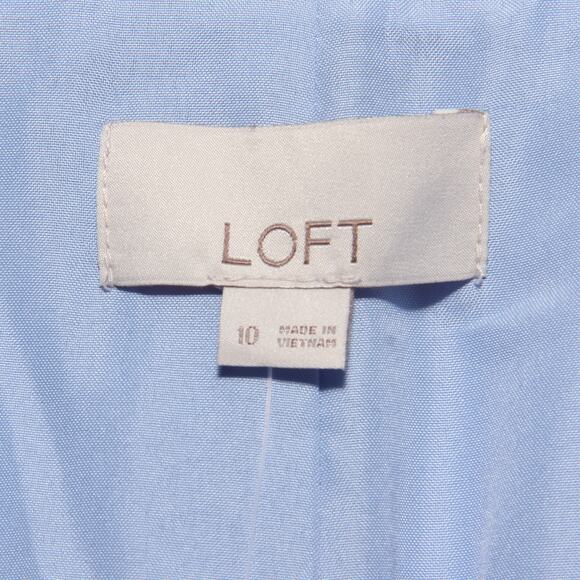 NEW Loft Light Blue Blazer Suit Jacket Size 10 - Picture 5 of 7